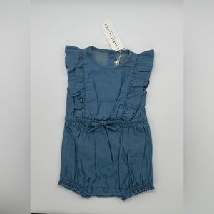 New!! Janie and Jack baby soft denim style onsie size 3-6 month